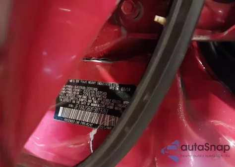 2015 Subaru Wrx Sti Limited z USA, uszkodzony, nr VIN JF1VA2S6XF9813761